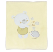 CRADLE BLANKET EMBROIDERED PILE 100% POLYESTER 73x90 cm