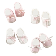 SUMMER BABY SHOES GIRL - 100% COTTON THREAD 0/3 MONTHS - one size fits all