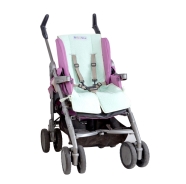 PADDED COVER STROLLER TERRY 100% COTTON WITH HOLES FOR LIFEBELTS