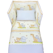 PRINTED BED BLANKET +PILLOW CASE - WITHOUT BUMPER 110x140 - 57x38 cm