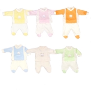 D03 EMBROIDERED BABY ROMPER SUMMER CHENILLE 100% COTTON UNDER AND BACK OPEN BY BUTTONS