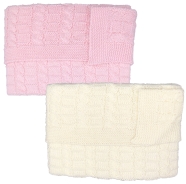 COPERTA CULLA IN FILO MAXI MISTO LANA MISURA 75x90 cm INVERNALE