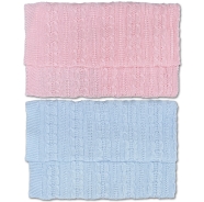 COPERTA CULLA SENZA RICAMO 100% FILO COTONE MISURA 70x85 cm