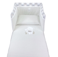 SUMMER  BED QUILT +BUMPER h. 45 cm - 110X140 - 180X35H cm