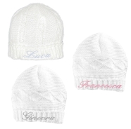 GORRO DE BEBE INVERNAL LANA MEZCLADA 0/3 MESES - Talla nica