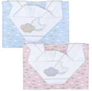 D68 LENZUOLO LETTO RICAMATO 111x165 +FEDERA 57x38+SOTTO da 60/70 a 120/135 cm 100% COTONE