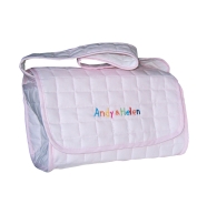 BOLSO BEAUTY ACOLCHADO Y BORDADO 23x10x17h cm