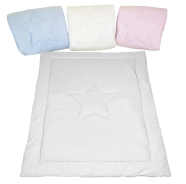 PIUMOTTO LETTINO FISSO STELLA RICAMATA - MISURA 140x110 cm MISURA 140x110 cm
