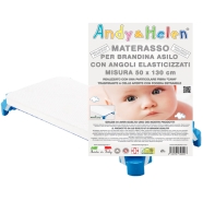 MATERASSO PER BRANDINE ASILO MISURA: 50X130 CM CON ANGOLI ELASTICIZZATI