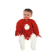 R67 MANTELLINA PONCHO PILE 100% POLYESTER NATALE RICAMATA