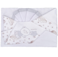 D80 LENZUOLO LETTO RICAMATO 111x165 +FEDERA 57x38+SOTTO da 60/70 a 120/135 cm 100% COTONE