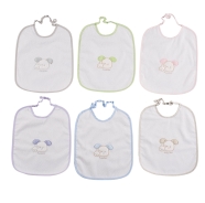 BAVAGLIO BABY MISURA GRANDE SPUGNA 100% COTONE MISURA 25x30 cm CON ELASTICO