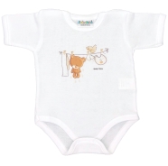 BODY TERMOREGOLATORE DOPPIO INTERLOCK 100% COTONE STAMPA ORSETTO - MEZZA MANICA