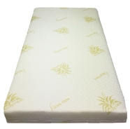 MATERASSO LETTO SFODERABILE DOUBLE FACE - MIS.124x62x10 cm TESSUTO ALOE VERA