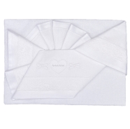D85 LENZUOLO CULLA RICAMATO 110x80 +SOTTO da 35/43 a 70/82 +FEDERA 37x28 cm 100% COTONE