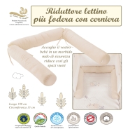 RIDUTTORE PER LETTINO BIO INTERNO: PULA DI FARRO ESTERNO: 100% COTONE NATURALE