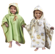 PONCHO BATHROBE TERRY 100% COTTON SIZE 1/3 YEARS