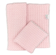 TOWELS SET (BIG+LITTLE) 100% NATURAL COTTON 75x48 - 37.5x30 cm