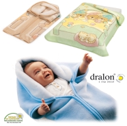 SACCO BABY MULTIFUNZIONE IN DRALON STAMPE COLORI CHIARI MISURA 80x90 cm MADE IN CEE