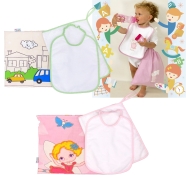 KINDERGARTEN SET 4 PCS FANTASY - T.AIDA BABY SAC + BIB+TOWEL