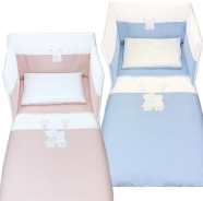 EDREDON CUNA EXTRAIBLE +PROTECTOR H45 CM+SACO DE ALMOHADA140x110-180x45-57x38