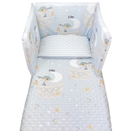 SUMMER PRINTED BED QUILT +BUMPER h45 cm 140x110-180x45cm