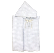 ACCAPPATOIO PONCHO 100% COTONE NATURALE TG.1/3 ANNI