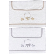 BIG&SMALL TOWELS 2PCS SET TERRY 100% COTTON 75x48-37,5x30 cm