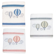 D01 BIG&SMALL 2PCS TOWELS SET TERRY 100% COTTON 75x48 - 37,5x30 cm