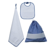 SET ASILO 4PZ. T/AIDA ASCIUG. +BAV.+PORTAPOSATE+SACCO 