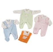 R56 TUTINA RICAMATA INTERA CINIGLIA  100% COTONE 