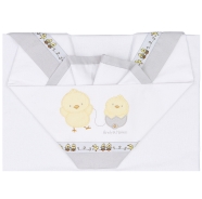 SABANA CUNA + BAJERA +FUNDA AL 110x80+30/43 A 70/82+37x28 cm 100% ALGODON