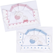 CRADLE SHEET 100X130 CM + FITTED EVOLUTION CRADLE/BED FROM 60/70 TO 75/85