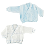 CROSS SWAETER BOY - MIXED WOOL 0/3 MONTHS - one size fits all