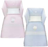 REMOVABLE BED QUILT +PILLOW CASE (WITHOUT BUMPER) 140x110-57x38 cm