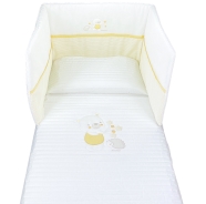 D35 ONLY EMBROIDERED BED QUILT +BUMPER h45cm 140x110-180x45 CM