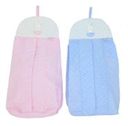 R79 PORTA PANNOLINI RICAMATO 100% COTONE MISURE: 60x30 cm