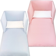 EMBROIDERED BED QUILT +BUMPER h 45 cm 140x110 - 180x45 cm