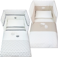 D15 PIUMOTTO LETTO RICAMATO SENZA PARACOLPI E FEDERA MISURE 140x110