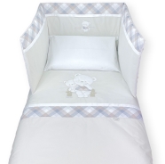REMOVABLE BED QUILT +BUMPER H45 cm +PILLOW CASE 140x110-180x40/50-57x38