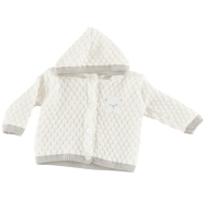 BABY OVERCOAT - SUMMER NEUTRAL - 100% COTTON THREAD 0/3 MONTHS - one size fits all