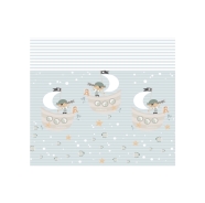 FASCIATOIO 2 SPONDE FANTASIA PVC ESENTE FTALATI IMBOTTITURA RESINA ESPANSA MIS.80x50x9 cm