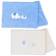 MANTA COCHE SOLAMENTE BORDADO 100% ALGODON 80X70 cm