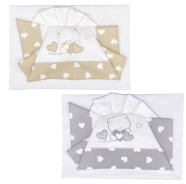 SABANA COCHE+FUNDA+SADO DE ALMOHADA 100% ALGODON 110x80 - 75x120 - 37x28 cm