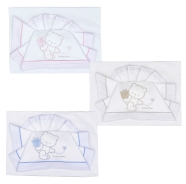 D75 LENZUOLO LETTO RICAMATO +SOTTO+FEDERA 100% COTONE MIS: 111x165-155x100-57x38 cm