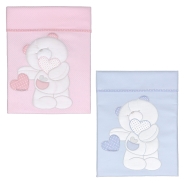 D26 ONLY CRADLE BLANKET EMBROIDERED 100% COTTON 80x70 cm