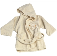 BATHROBE WITH SLEEVES TERRY 100% COTTON SiZE 5/6  YEARS