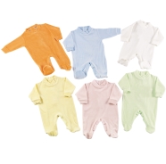 PRINTERD BABY ROMPER CHENILLE 100% COTTON BACK OPEN BY BOTTONS